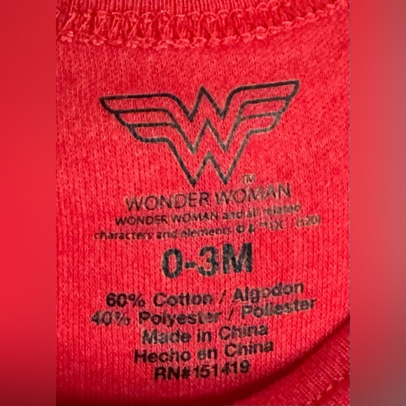 Three Pack Wonder Woman Onesies - Picture 3 of 4